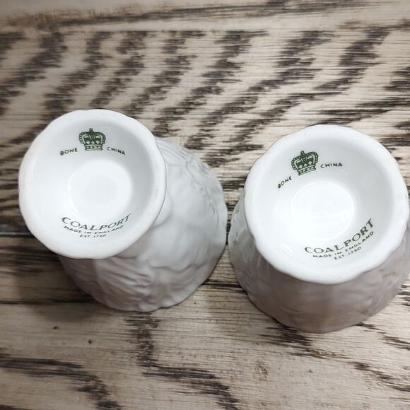 Coalport Countryware White Footed Egg Cup Set of 2 Vintage - Picture 6 of 9